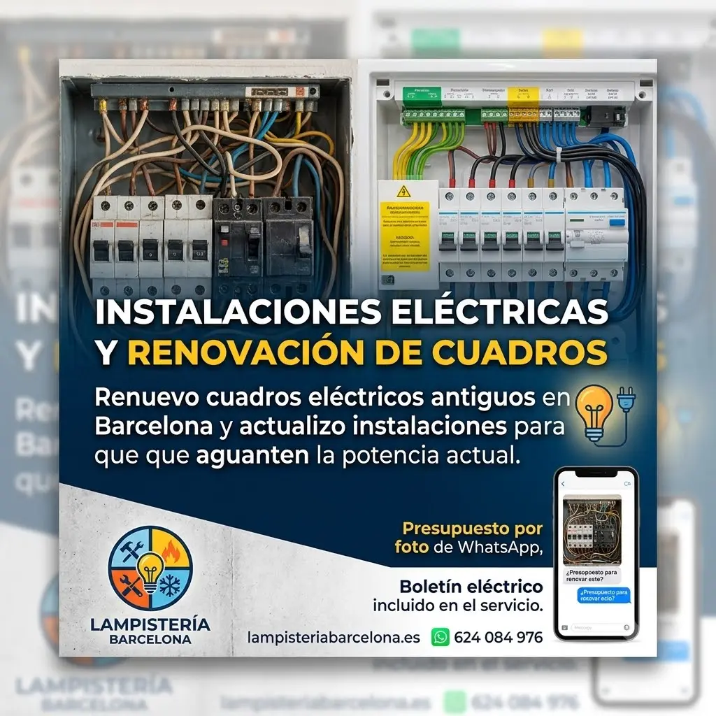 Instalaciones eléctricas y renovación de cuadros - Lampistería Barcelona