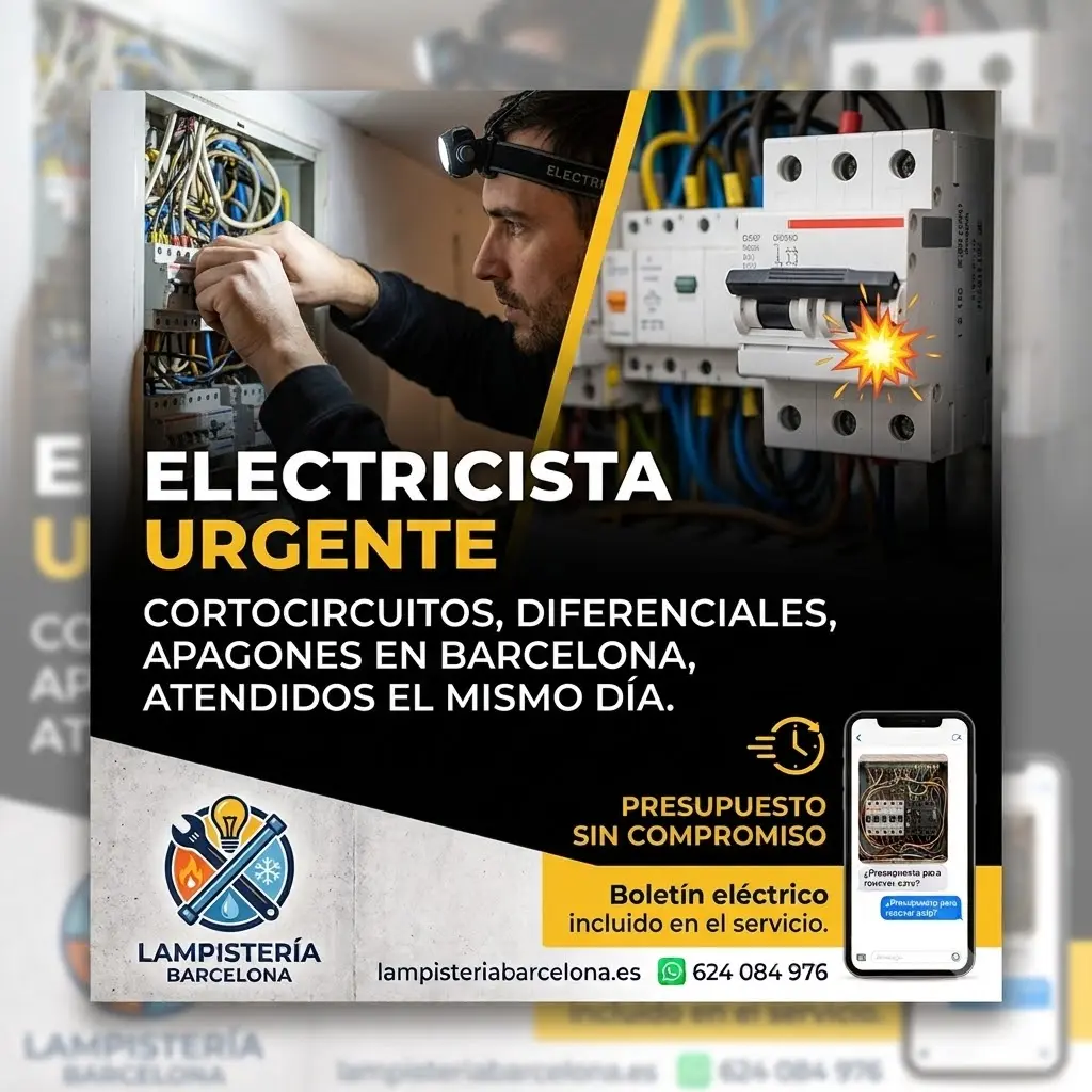Electricista urgente - Lampistería Barcelona