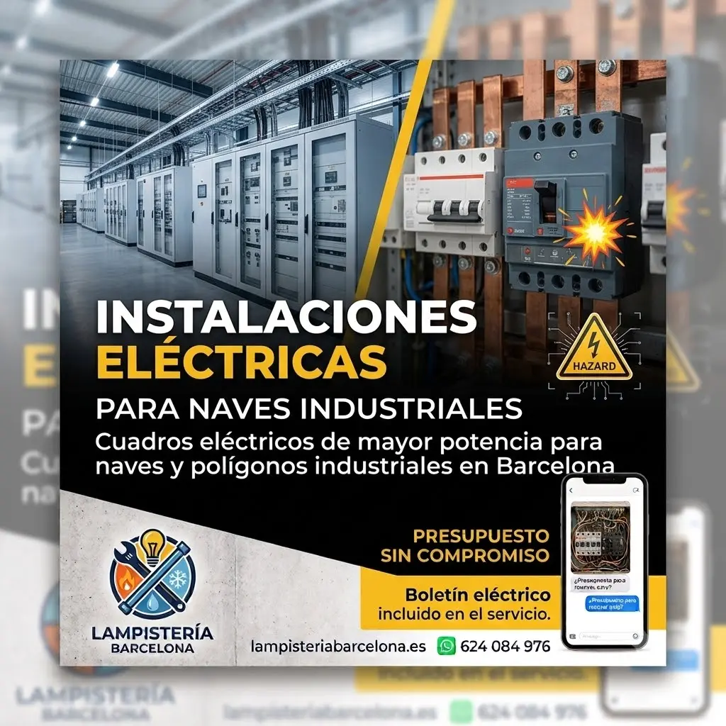 Instalaciones eléctricas para naves industriales - Lampistería Barcelona