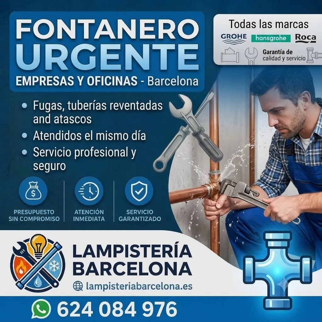 Fontanero urgente - Lampistería Barcelona