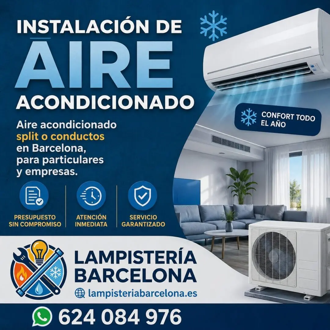Instalación de aire acondicionado - Lampistería Barcelona
