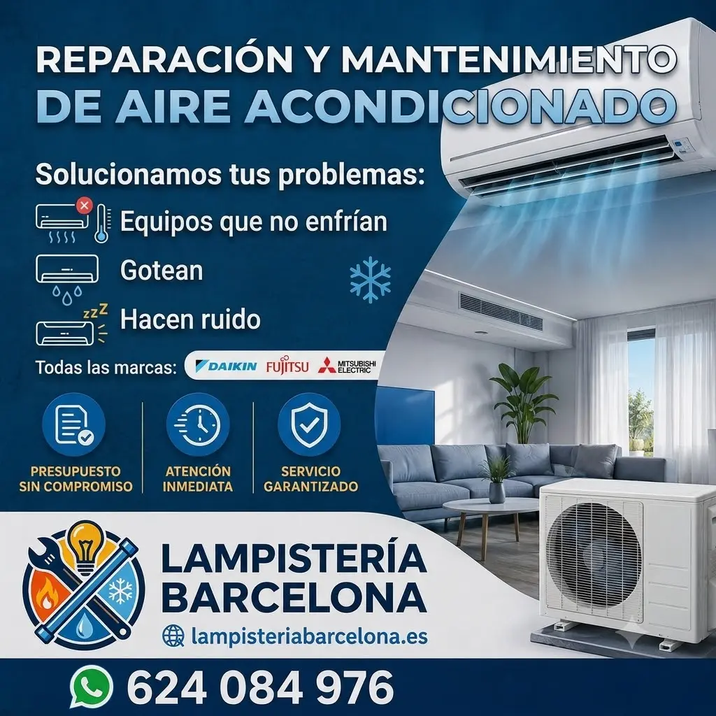Reparación y mantenimiento de aire acondicionado - Lampistería Barcelona
