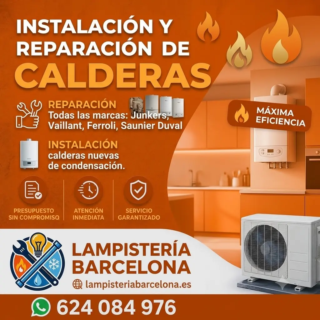 Instalación y reparación de calderas - Lampistería Barcelona