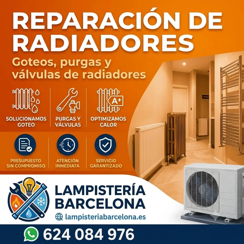 Reparación de radiadores - Lampistería Barcelona
