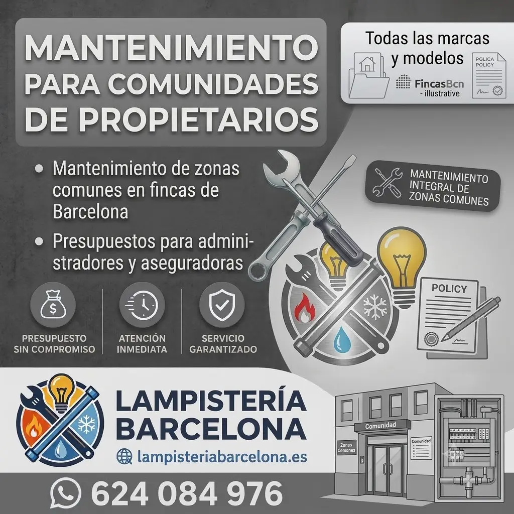 Mantenimiento para comunidades de propietarios - Lampistería Barcelona