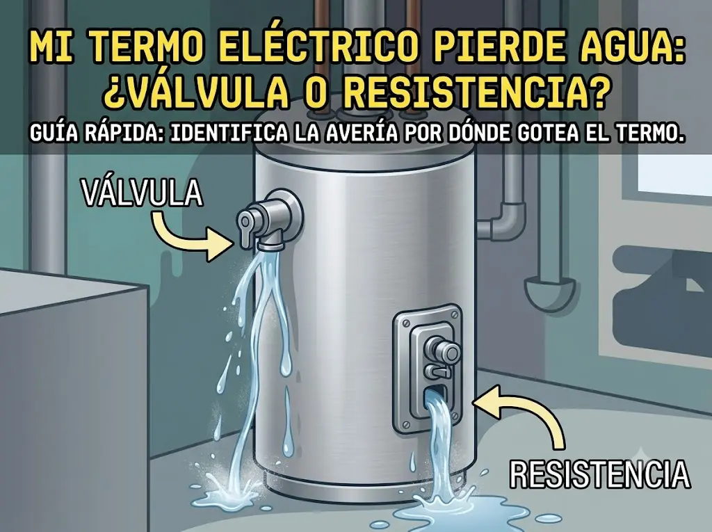 Mi termo eléctrico pierde agua - Lampistería Barcelona