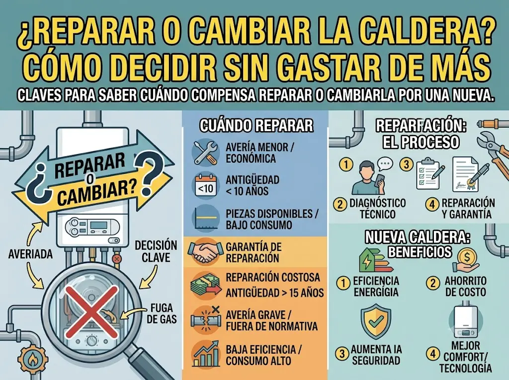 Reparar o cambiar la caldera en Barcelona - Lampistería Barcelona