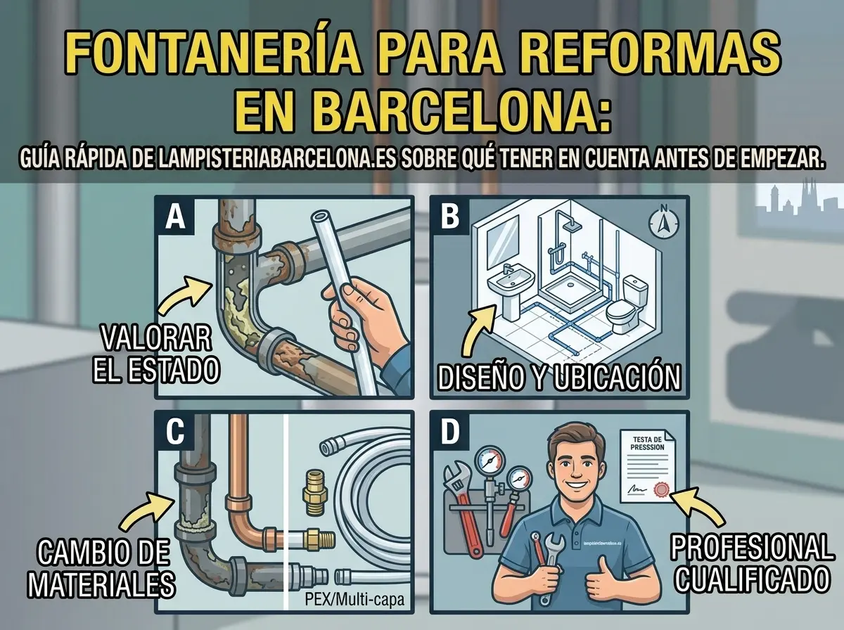 Fontanería para reformas en Barcelona - Lampistería Barcelona